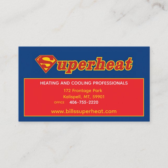Termin Karte für Superheat (Vorderseite)