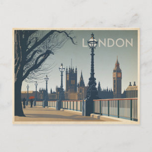 Termin vormerken London Ankündigungspostkarte