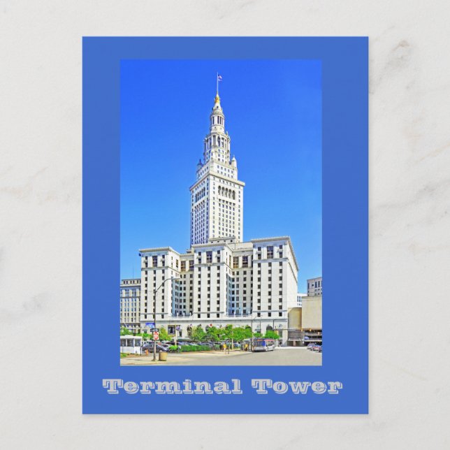 Terminal Tower, Cleveland, Ohio, U.S.A. Postkarte (Vorderseite)