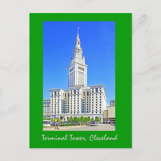 Terminal Tower, Cleveland, Ohio, U.S.A. Postkarte (Vorderseite)