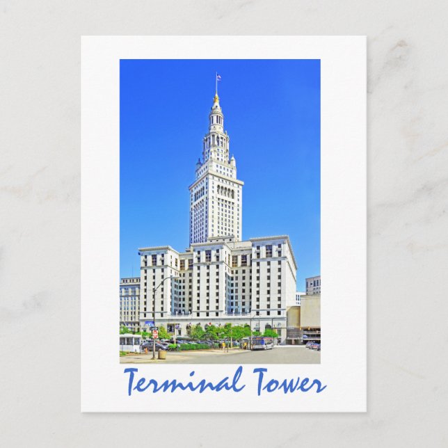 Terminal Tower, Cleveland, Ohio, U.S.A. Postkarte (Vorderseite)