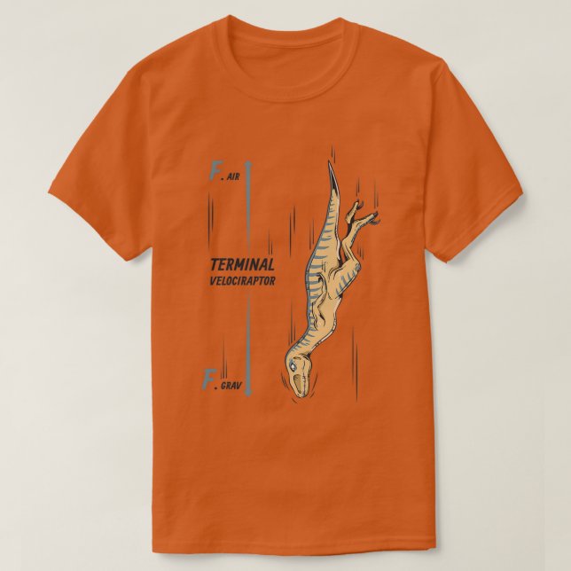 Terminal Velociraptor  T-Shirt (Design vorne)