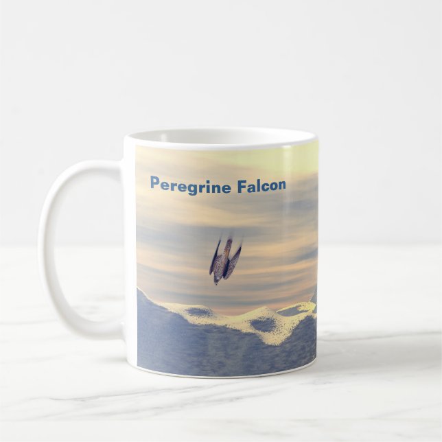 Terminal Velocity Peregrine Falcon Kaffeetasse (Links)