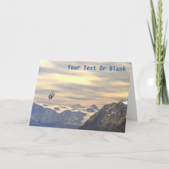 Terminal Velocity Peregrine Falcon Karte (Vorderseite)