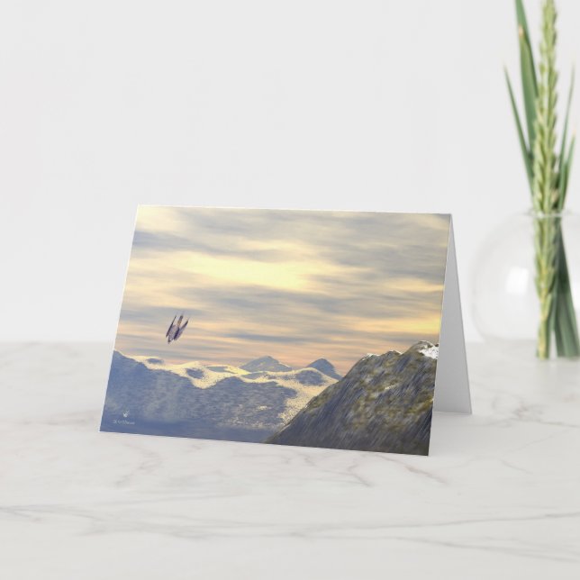 Terminal Velocity Peregrine Falcon Karte (Vorderseite)