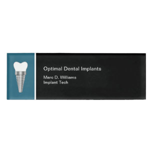 Terminale Implantate Büroname Tags Namenschild