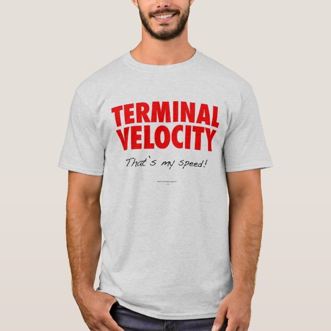 TerminalgeschwindigkeitSkydiver T-Shirt (Vorderseite)