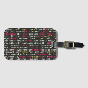 Terminalmuster des Entwicklers Gepäckanhänger