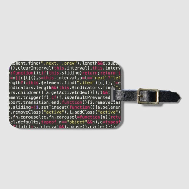 Terminalmuster des Entwicklers Gepäckanhänger (Vorderseite (Horizontal))