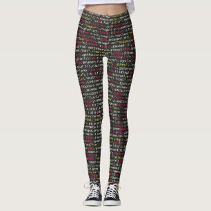 Terminalmuster des Entwicklers Leggings