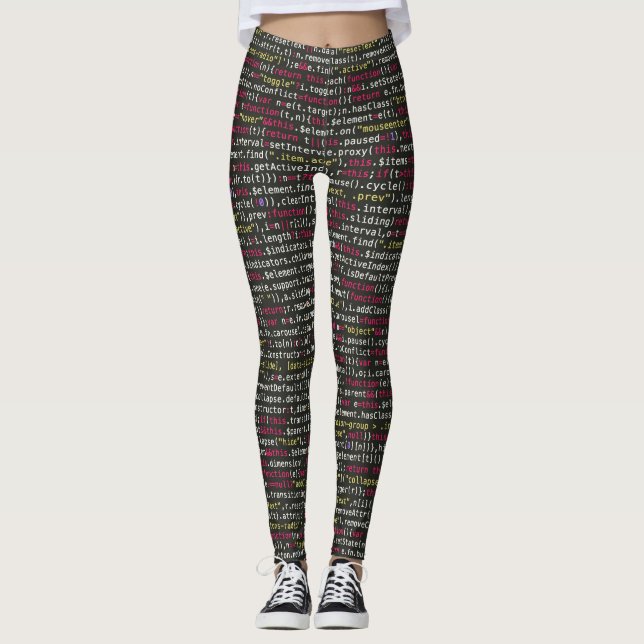 Terminalmuster des Entwicklers Leggings (Vorderseite)