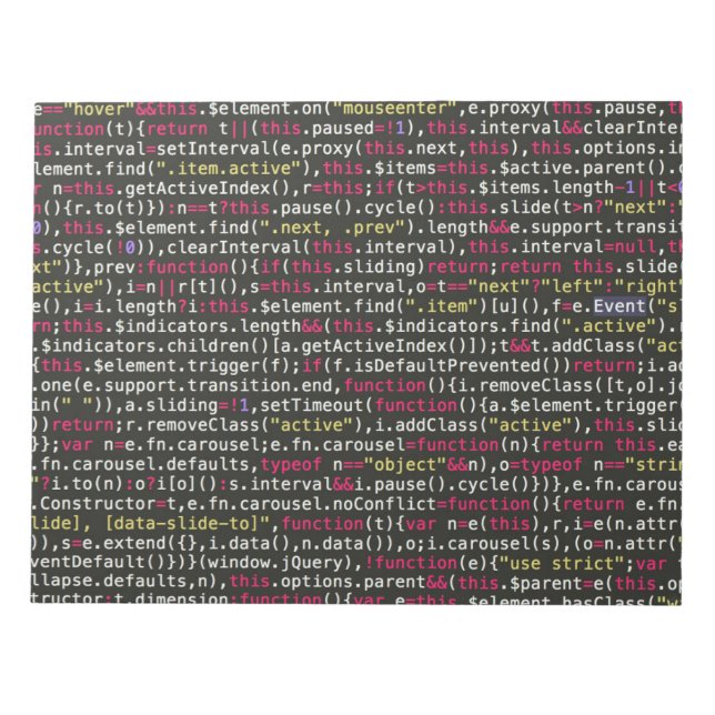 Terminalmuster des Entwicklers Notizblock (Vorderseite)