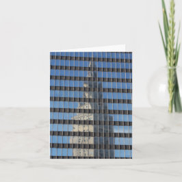 "Terminalturm - reflektiert" - Gruß Karte