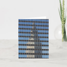 "Terminalturm - reflektiert" - Gruß Karte