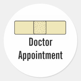 Termine für Ärzte Runder Aufkleber