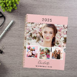 Termine für das Foto 2025 in Rosa Planer<br><div class="desc">Erstellen Sie Ihre eigene,  einzigartige Collage aus Foto. Verwenden Sie vier,  vier von Ihrem Lieblings-Foto. Personalisieren und ein Jahr,  Name und Text. Rosa,  schwarzer Text.</div>