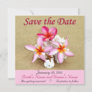 Termine retten - Tropische Strandhochzeit Save The Date