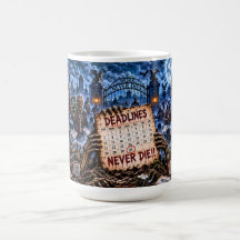 Termine sterben nie Halloween Zombie 15 oz Tasse