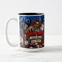 Termine sterben nie Lustiger Halloween 15 oz Beche