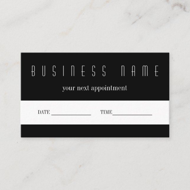 Terminerinnerungskarte Ihr nächster Besuch Visitenkarte (Vorderseite)