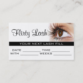 Terminierungskarte Make-up Lash Extensions Salon Terminkarte