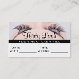 Terminierungskarte Make-up Lash Extensions Salon Terminkarte