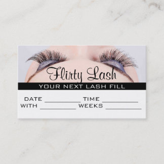 Terminierungskarte Make-up Lash Extensions Salon Terminkarte