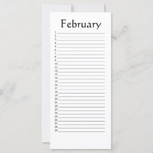 Terminkalender Februar