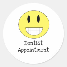 Terminkalender für Zahnärzte Runder Aufkleber