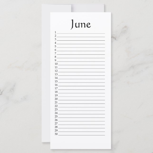 Terminkalender Juni (Vorderseite)