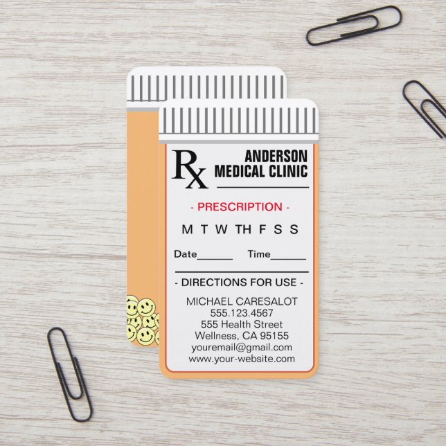 Terminkarte für den Vergnügungspreis Visitenkarte (Vorderseite/Rückseite Beispiel)