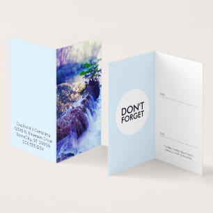 Terminkarte für Wasserhahn Visitenkarten