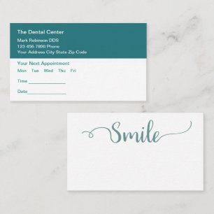 Terminkarten für Haushaltsämter Visitenkarte