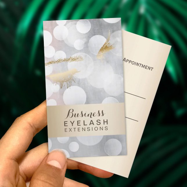Terminkarten | Moderne Eyelash-Erweiterungen Terminkarte (Von Creator hochgeladen)