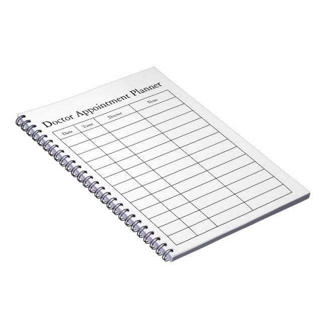 Terminplaner Notizbuch für Arzttermine Notizblock (Rechte Seite)