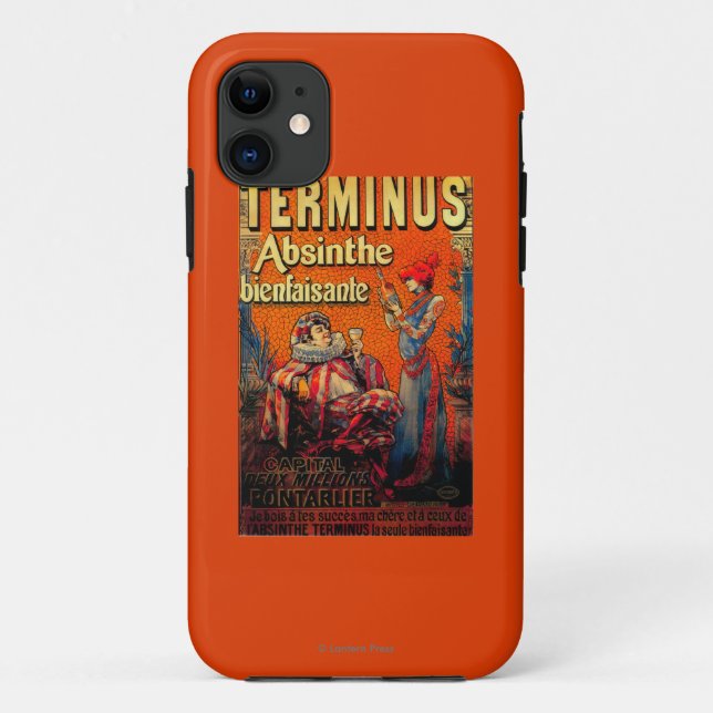 Terminus-Wermut Vintages PosterEurope Case-Mate iPhone Hülle (Rückseite)