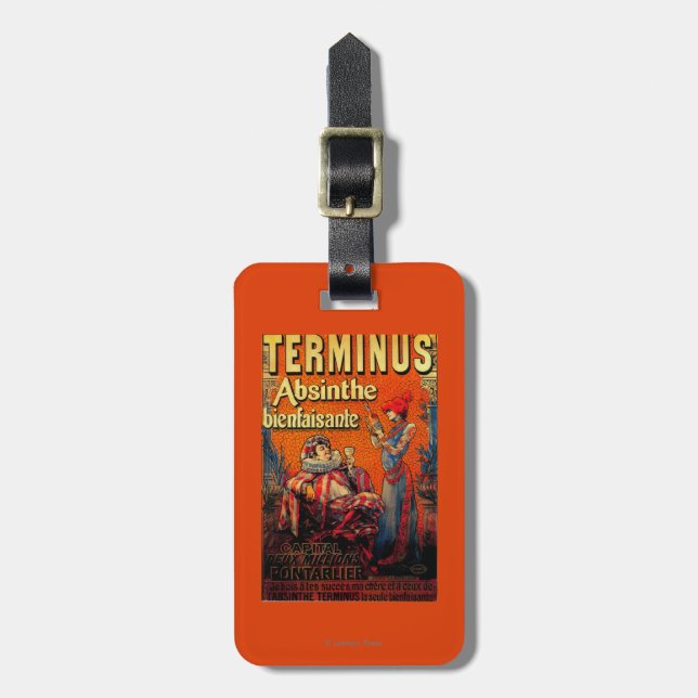 Terminus-Wermut Vintages PosterEurope Gepäckanhänger (Vorderseite vertikal)
