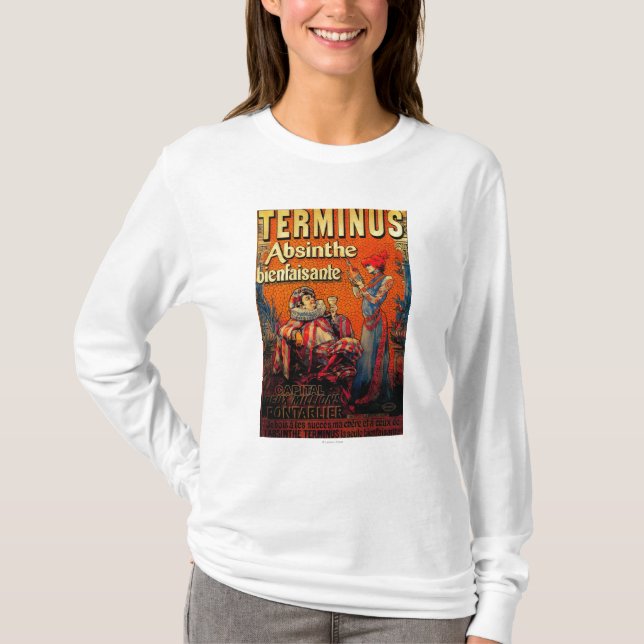 Terminus-Wermut Vintages PosterEurope T-Shirt (Vorderseite)