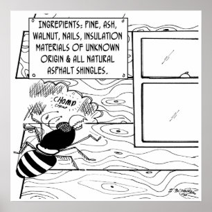 Termite Reads Liste der Inhaltsstoffe Poster