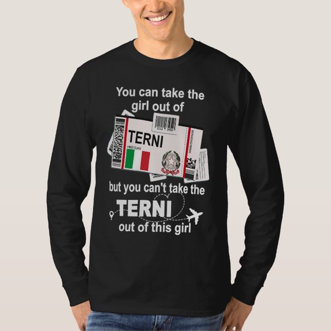 Terni Boarding Pass  Terni Girl  Terni T-Shirt (Vorderseite)