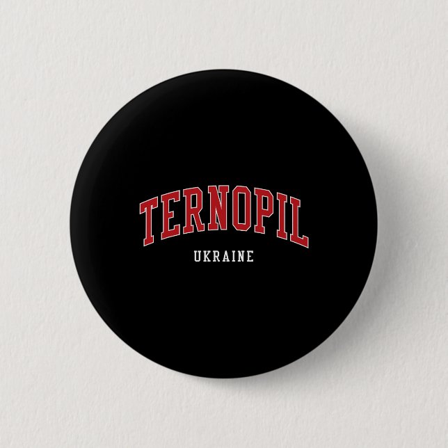 Ternopil Ukraine Hochschule Universitätsstil  Button (Vorderseite)