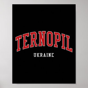 Ternopil Ukraine Hochschule Universitätsstil  Poster