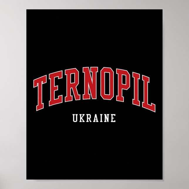 Ternopil Ukraine Hochschule Universitätsstil  Poster (Vorne)