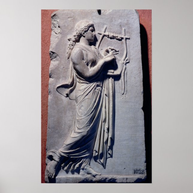 Terpsichore, die Muse des Tanzes und Liedes Poster (Vorne)