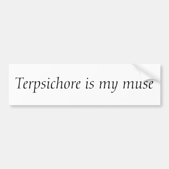 Terpsichore ist mein Muse Autoaufkleber (Vorne)