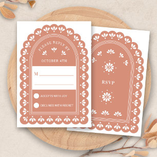 Terra Cotta Arch Herbsthochzeit RSVP Card