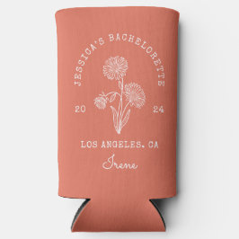 Terra Cotta Bachelorette September Geburtsmonat Selters Dosenkühler