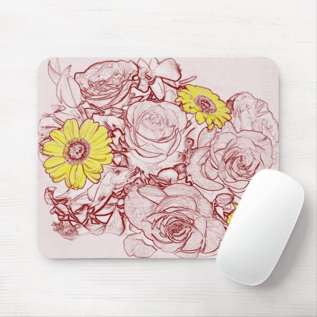 Terra Cotta Esperet Bouquet Mousepad (Mit Mouse)
