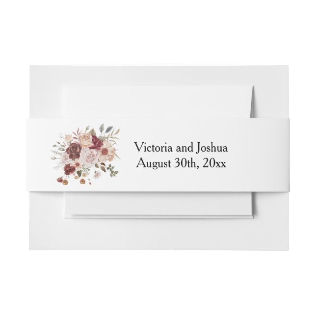 Terra Cotta Green  Einladungsbanderole (Vorderseite Beispiel)