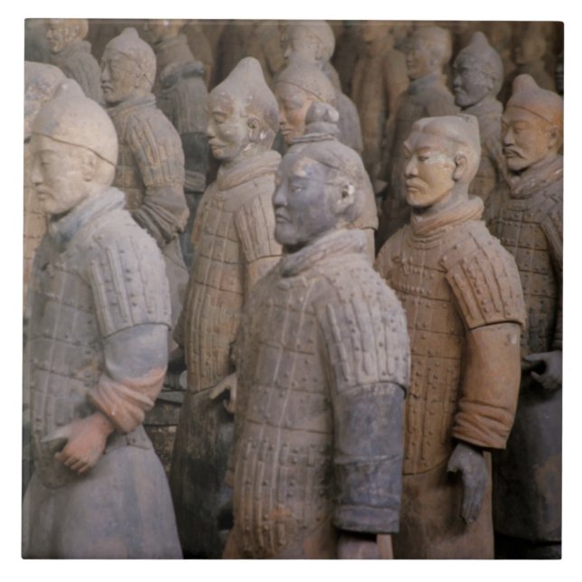 Terra Cotta-Krieger in Kaiser Qin Shihuangs Fliese (Vorderseite)